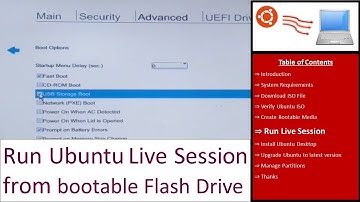 Run Ubuntu live session from bootable Flash Drive - Ubuntu Installation Tutorial # 08