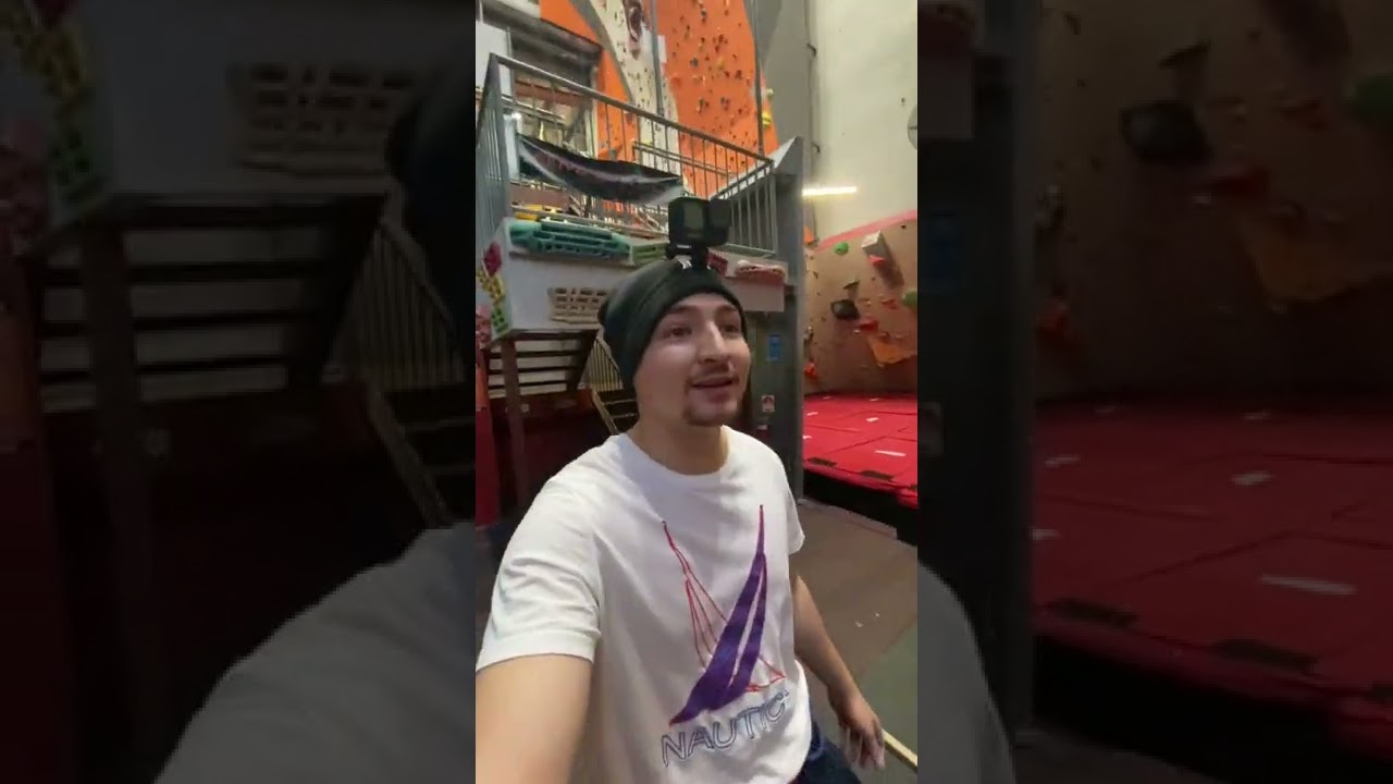 Self Belaying session at the rock climbing gym YouTube