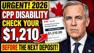 ⚠️ CPP Disability 2026: Check If You're Eligible for the Average $1,210 Payment Before Next Deposit