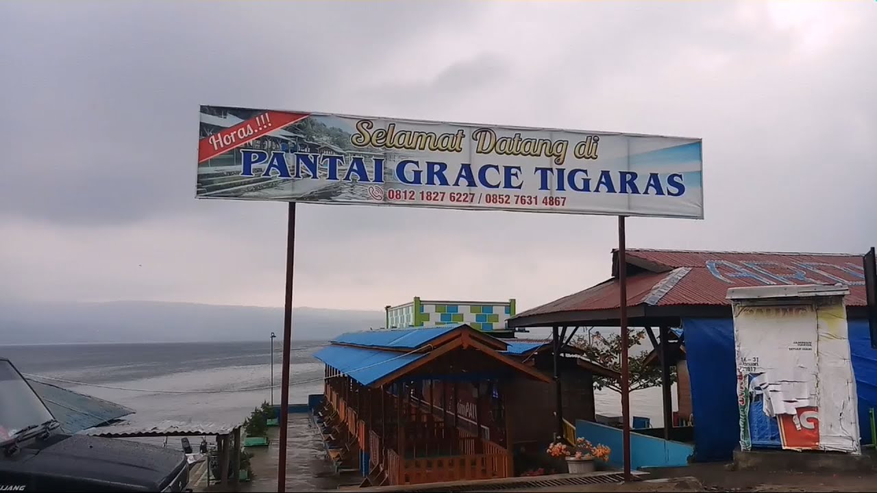 Wisata Pantai Tiga Ras (Pinggiran Danau Toba) - YouTube