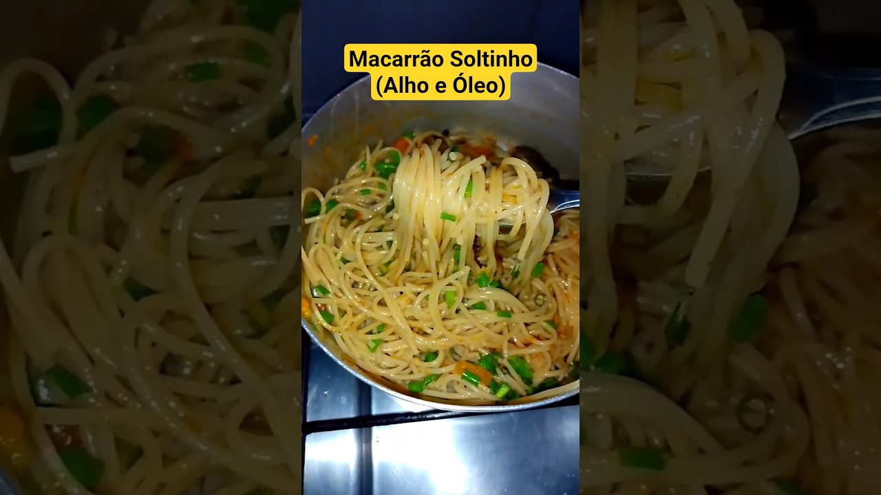 Segredo do Macarrão Alho e Óleo Soltinho Delicioso 