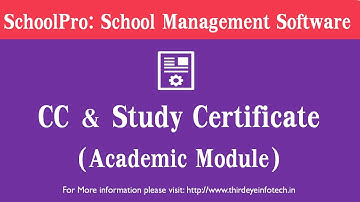 CC Generation - Academic Module | Best School Management Software - Schoolpro