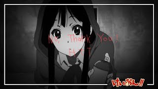 Video thumbnail of "【K-On!!】 NO, Thank You! - K-On! 2nd Ending Theme (Lyrics) 『ＨＤ』"