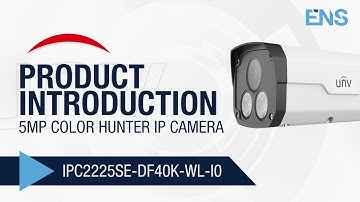 Uniview 5MP Color Hunter IP Security Camera | IPC2225SE-DF40K-WL-I0