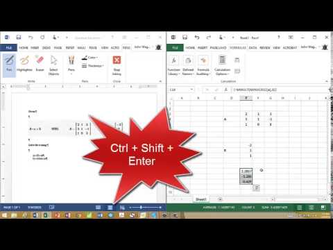 Final Solving a linear set of equations using both Excel and Mathcad