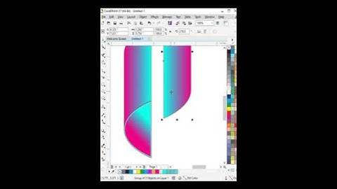 3D Ribbon design in coreldraw Professional CorelDraw Logo Design Tutorial | Nabeel Graphics |#viral