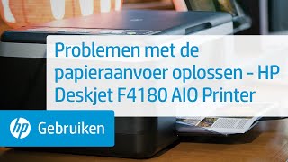 Problemen met de papieraanvoer oplossen - HP Deskjet F4180 All-in-One Printer