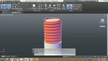 How to draw threads in AutoCad HD
