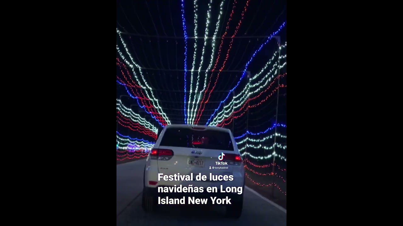 Festival de luces navideñas en Long Island New York