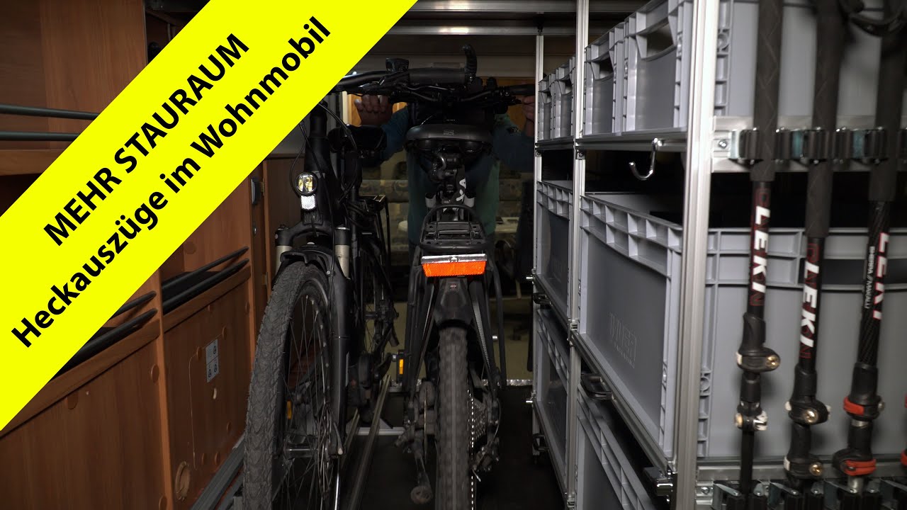 Wieners Regalsysteme für Wohnmobile - Heckauszug für mehr Stauraum