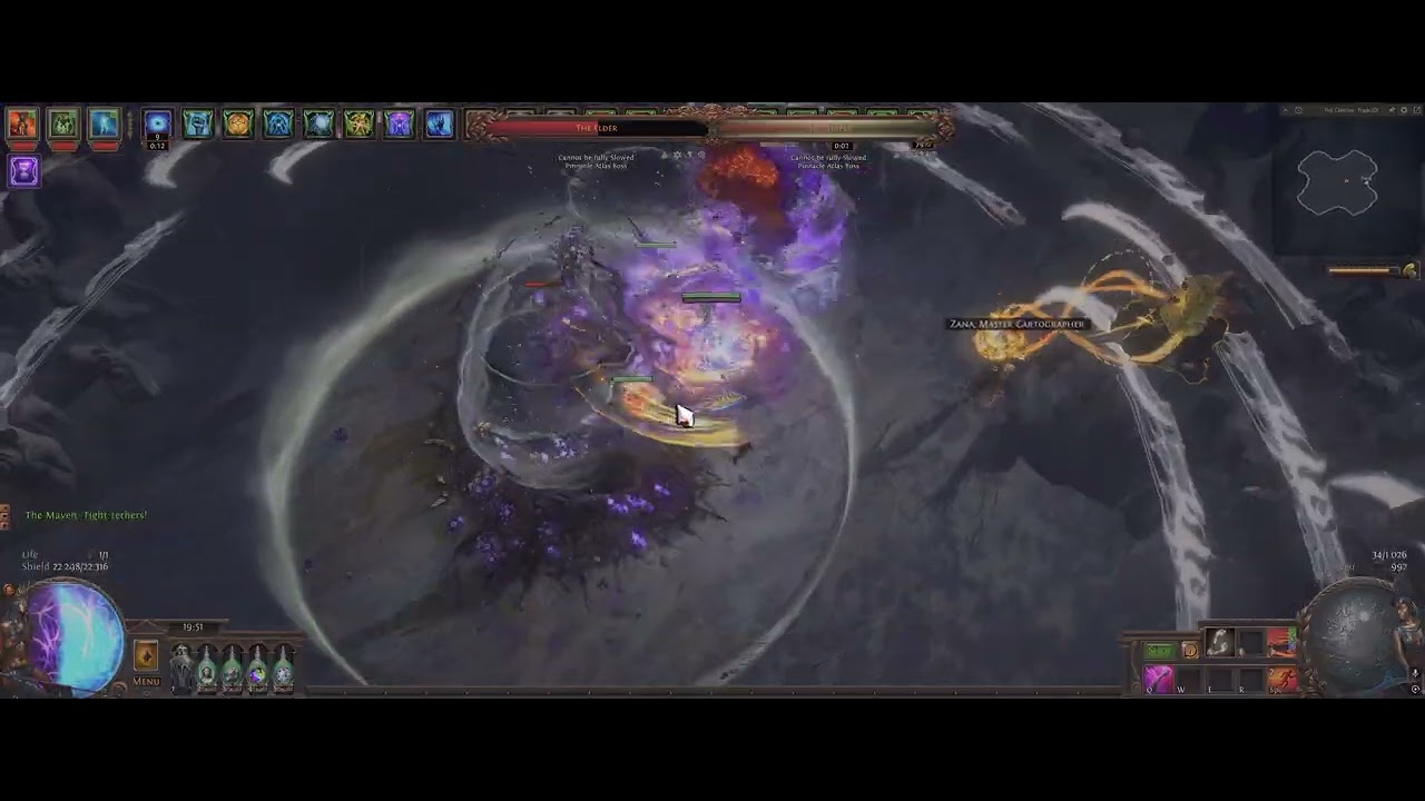 PoE 3.27 Cyclone CoC Forbidden Rite. Uber Uber Elder (under Maven).