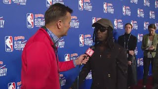 Dave Calabro on the NBA All-Star Celebrity Red Carpet