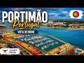 Portimão vista por drone | Praia, marina e litoral #Portimão #Algarve #Portugal #Drone #Viagem