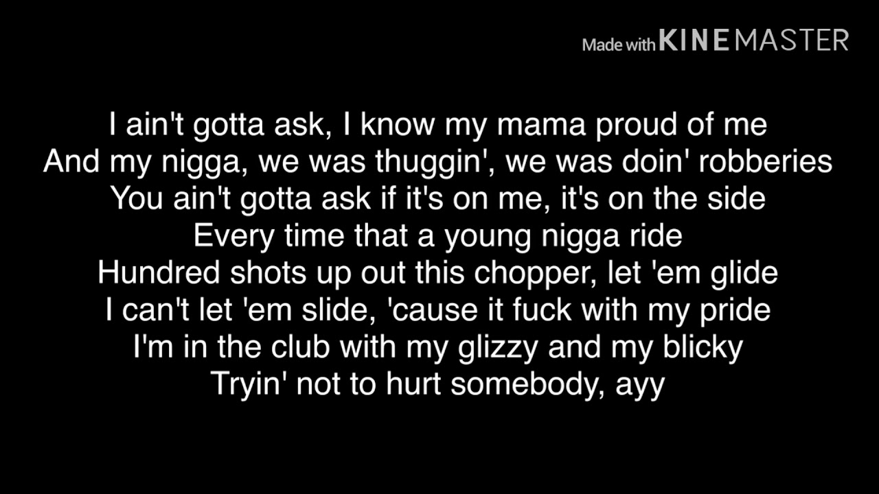 NLE CHOPPA SIDE (LYRICS) YouTube