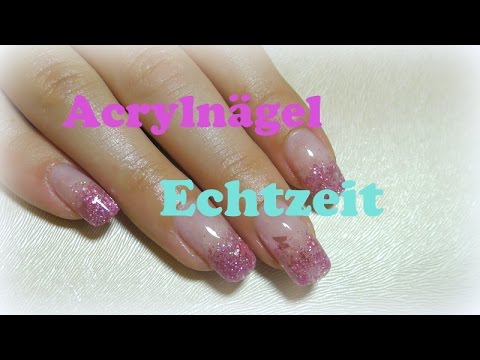 Acrylnagel Auffullen In Echtzeit Glitzerverlauf Und Mega Verlosung Youtube