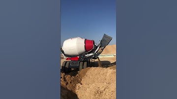 3.5cbm synchronous rotation self loading concrete mixer truck LUZUN