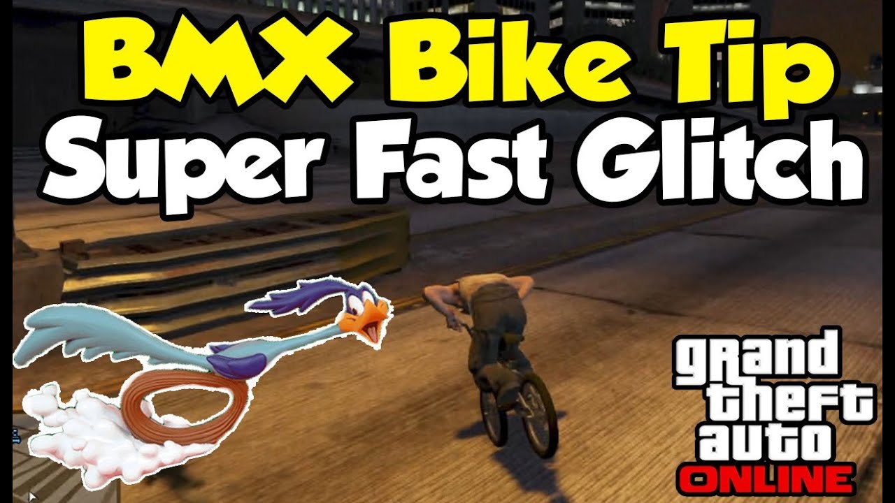 GTA 5 Online - "Super Fast" BMX Bike Glitch! (Helpful Tip) [GTA V Tips & Tricks]