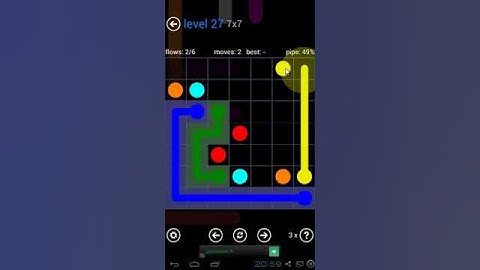 Flow Free - Bonus Pack 7 x 7 Level 27