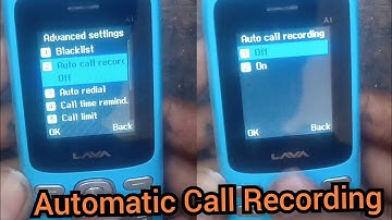 Lava a1 Call Recording | lava a1 automatic call recording Setting