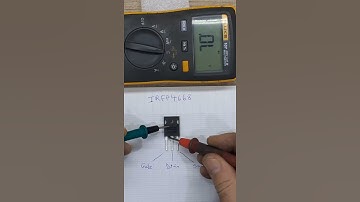 Mosfet check using voltmeter in diode mode