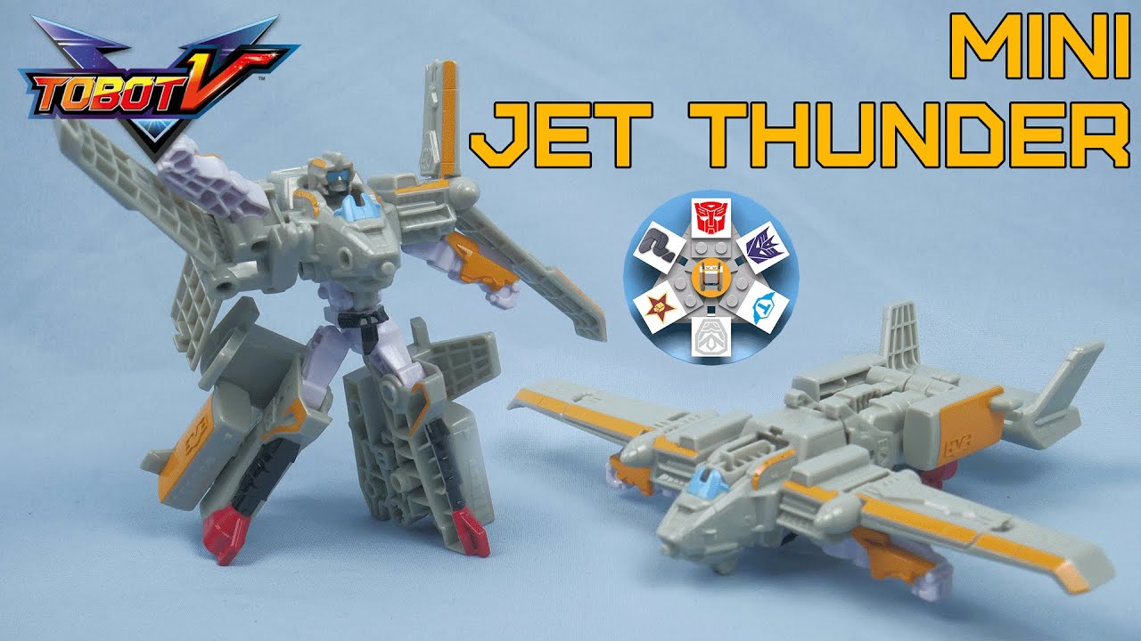 Tobot V Mini Jet Thunder 또봇V 미니 제트썬더 영어 리뷰 YouTube