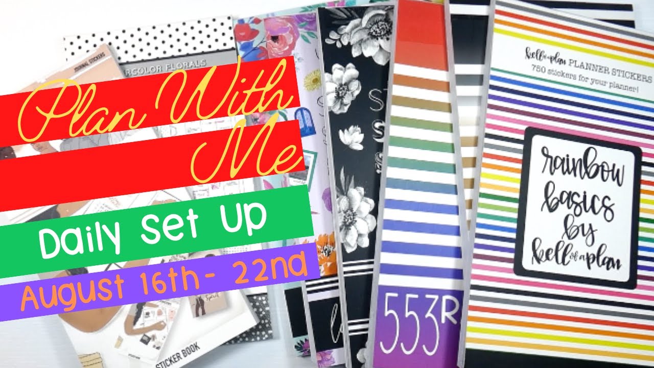 Daily Plan With Me: August 16-22 | NEW FORMAT!!! | SweetGemLife