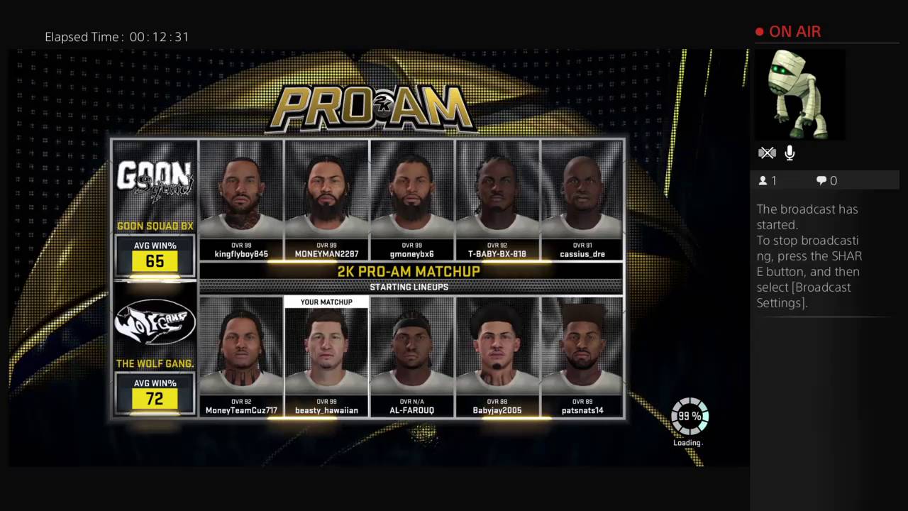 MONEYMAN2287's Live PS4 Broadcast. PRO AM Balling