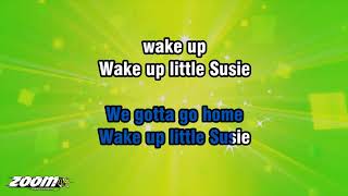 Video thumbnail of "The Everly Brothers - Wake Up Little Susie (With Harmony) - Karaoke Version from Zoom Karaoke"