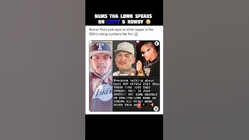 Nums Tha Lowk speaks on Lefty GunPlay & Rowdy Racks 😳 #shorts #leftygunplay #rowdyracks