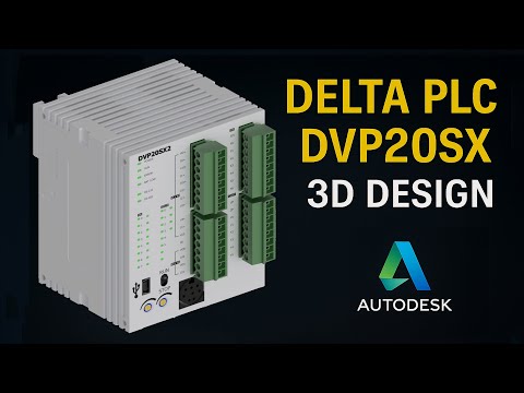 Delta PLC DVP20SX 3D Design - YouTube