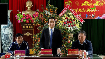 Đồng chí chủ tịch UBND tỉnh chúc tết các xã sau khi sáp nhập ở Kim Sơn