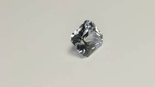 2.306 Carat Violet Sapphire Good Cut Radiant 7.82 X 6.47 Mm Heated Loose Stone