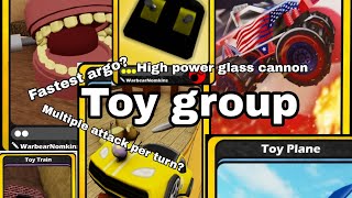 Talking about the toy group(Blox card)