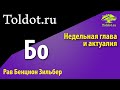 рав Бенцион Зильбер. Цикл: Недельная глава и актуалия. "Бо"