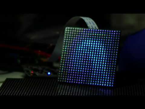 Fluid Sim on miniature LED matrix