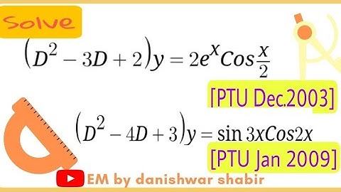 Linear Ordinary differential equations of higher order || Most important question series || #gate