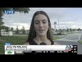 Twin girls avoid injury when officer crashes into school bus