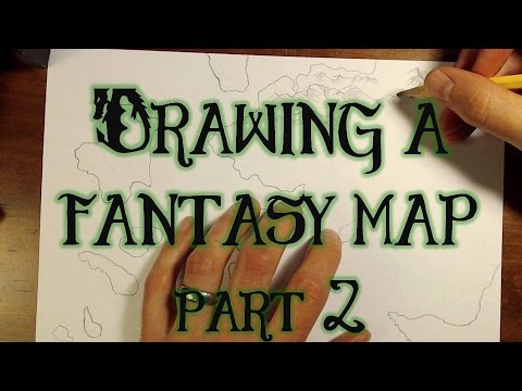 Drawing a Fantasy Map (part 2) - Mountains - YouTube