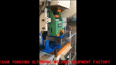 Geocell punching machine