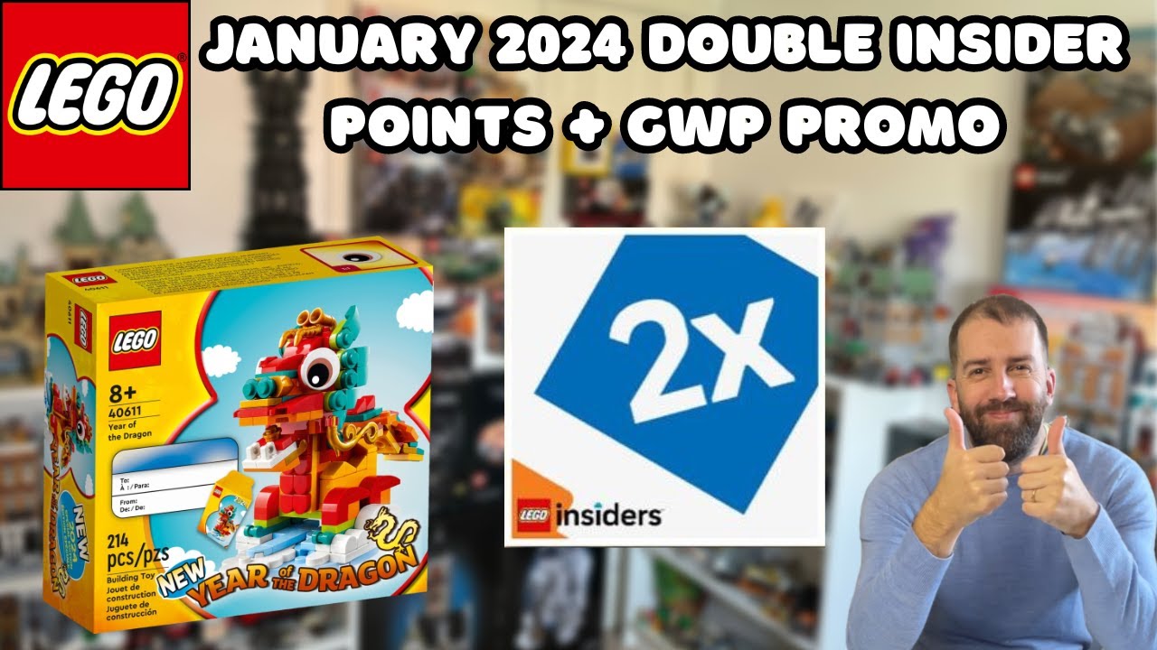 LEGO Double Inside Points + GWP Promo January 2024 YouTube