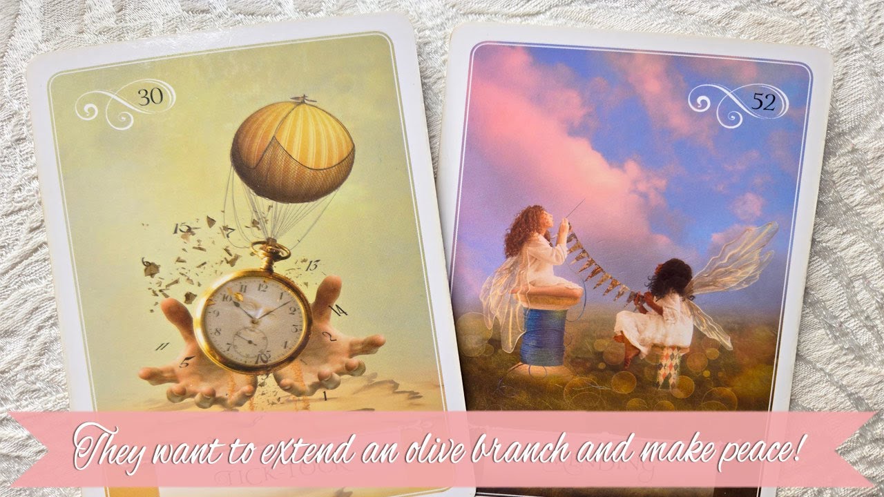 They want to extend an olive branch and make peace!