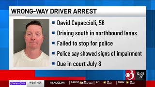 Police arrest wrong-way driver on Interstate 91