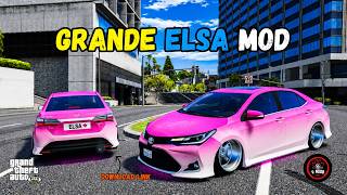 Toyota Corolla Grande Pink Elsa Mod In GTA5 | GTA5 Mods screenshot 1