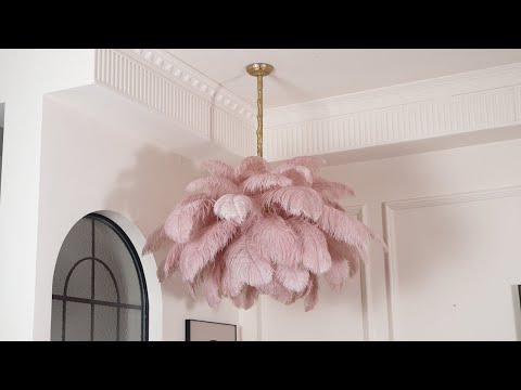 Ostrich Feather Chandelier