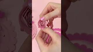 Celebrity Make a beautiful shadow box with rolled paper flowers 🌹✨  #craft #papercraft #diy Profile