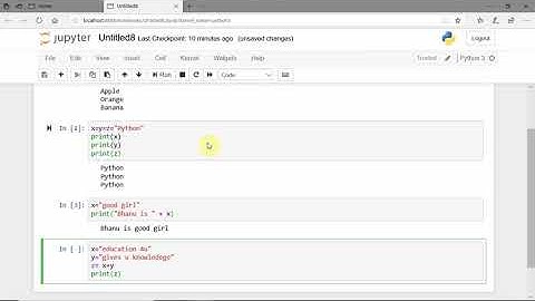 lec 6| creating multiple variables|Python|by BhanuPriya