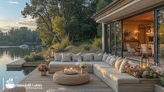 Download Lagu Stress Relief In Spring Sunset Jazz Ambience | Tranquil Instrumental Jazz In Lakeside Cafe For Relax MP3