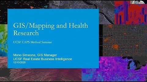 GIS / Mapping and Health Research