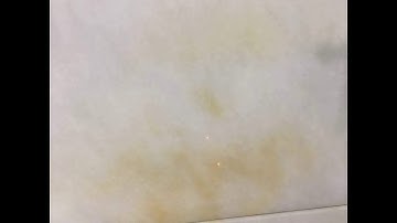 Deep rust stain removing on Austin white Italian marble,