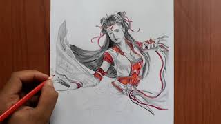 Empresskidrawing Process Dreamartz